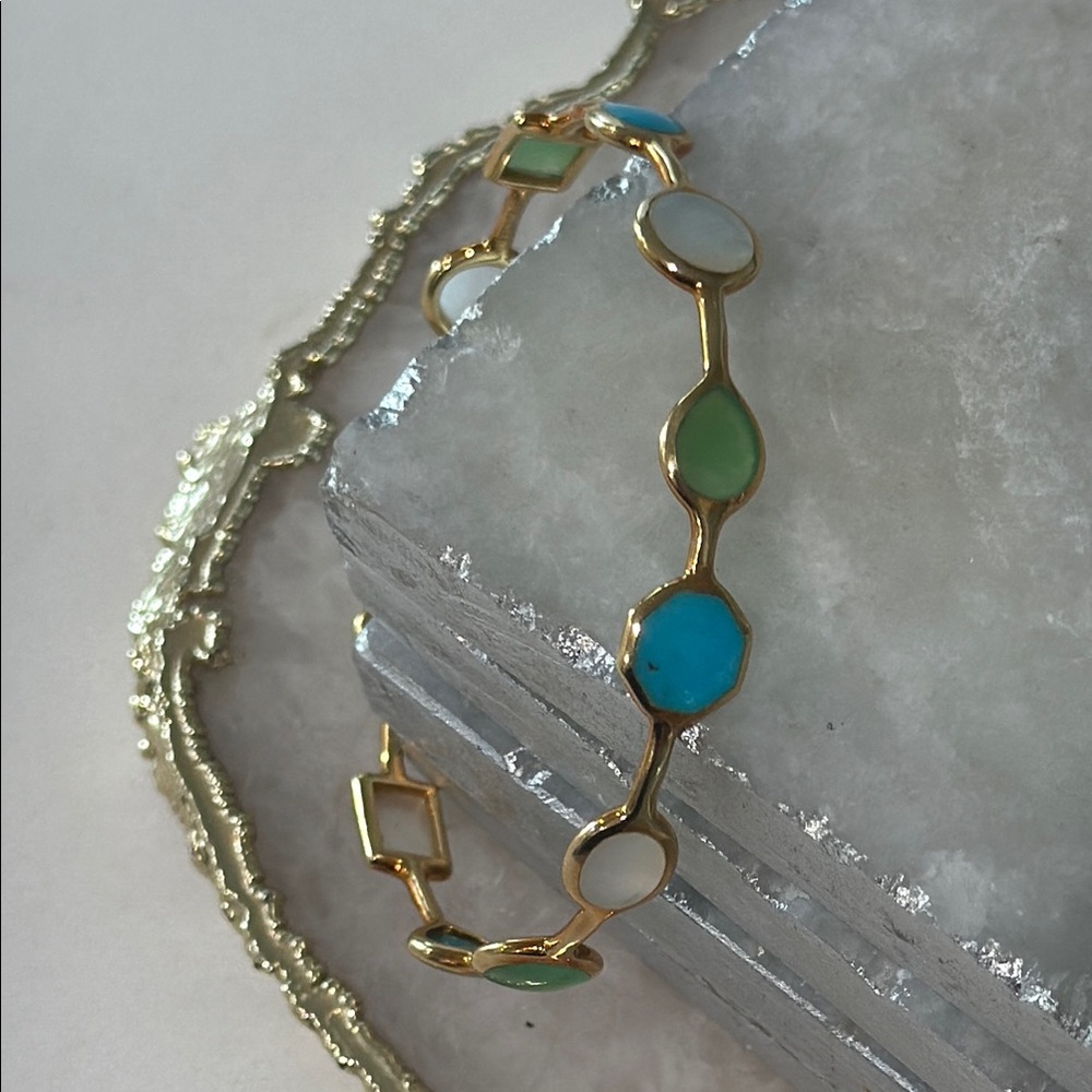 - Ippolita Gold and Turquoise Bracelet